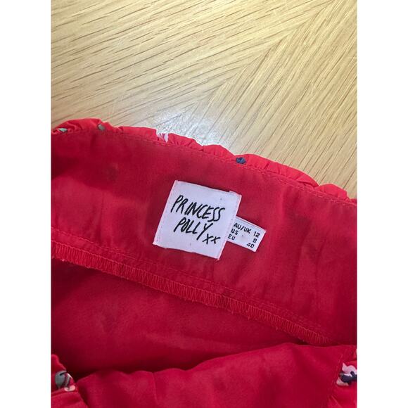 Princess Polly red floral mini dress - Picture 3 of 6